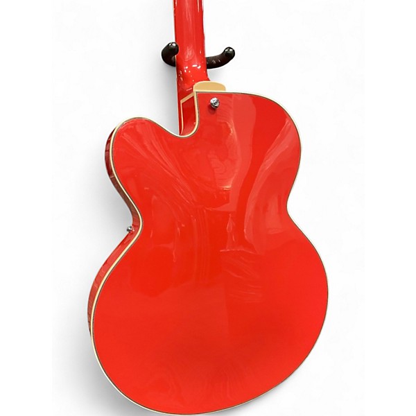 Used D'Angelico Premiere EXL1 Orange Hollow Body Electric Guitar