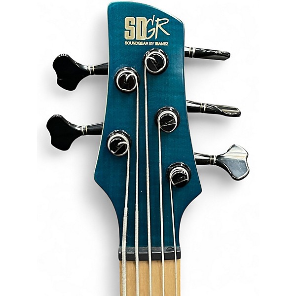 Used Ibanez SR1425B Caribbean Green Electric Bass Guitar