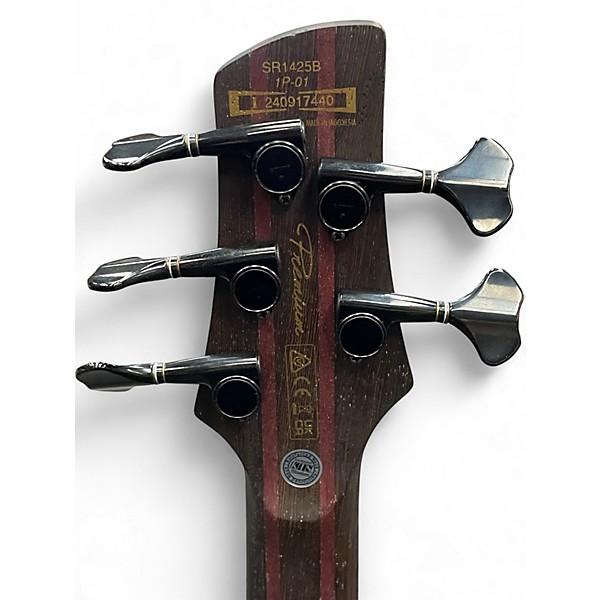 Used Ibanez SR1425B Caribbean Green Electric Bass Guitar