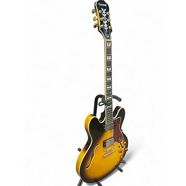 Used Epiphone Sheraton II Vintage Sunburst Hollow Body Electric Guitar