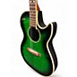Used Schecter Guitar Research Diamond Series Trans Green Acoustic Electric Guitar