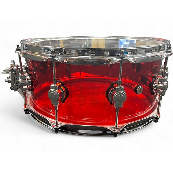 Used DW 14X6 Design Series Acrylic Snare Red Drum