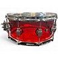 Used DW 14X6 Design Series Acrylic Snare Red Drum