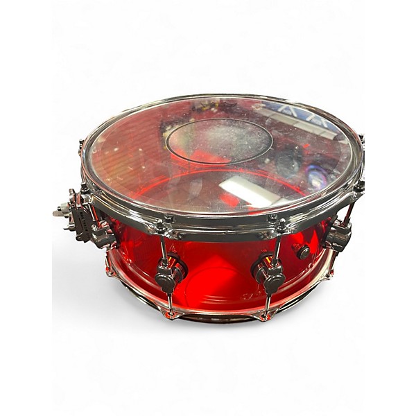 Used DW 14X6 Design Series Acrylic Snare Red Drum