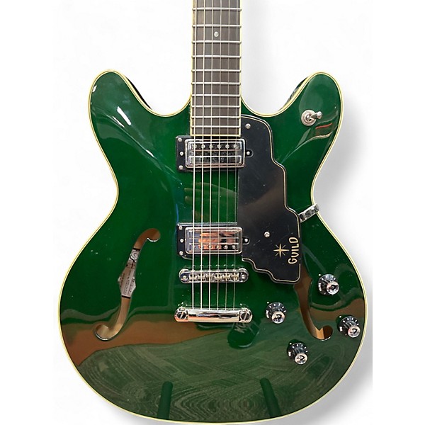 Used Guild Starfire IV Apple Green Hollow Body Electric Guitar