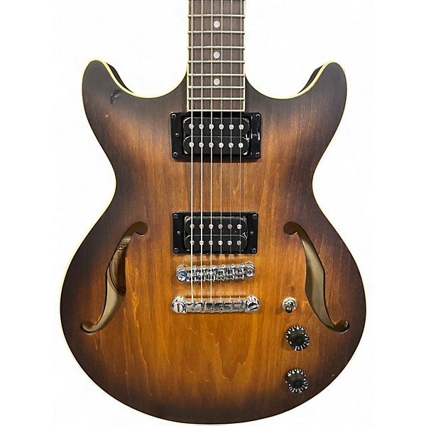 Used Ibanez AM53 Vintage Sunburst Hollow Body Electric Guitar