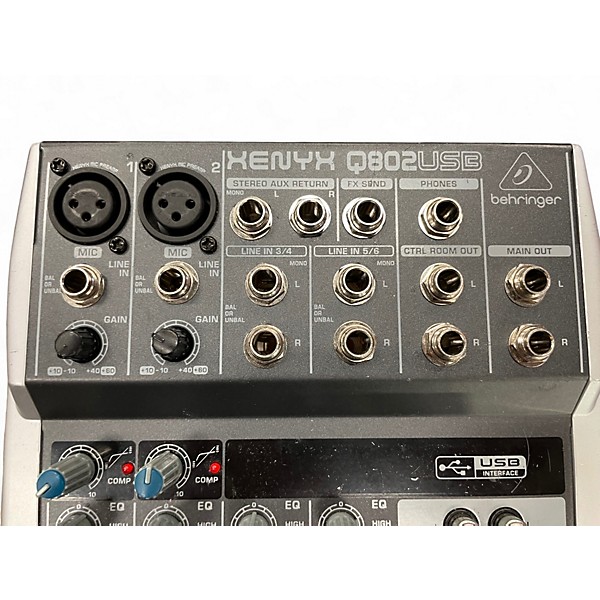 Used Behringer Xenyx Q802USB Unpowered Mixer
