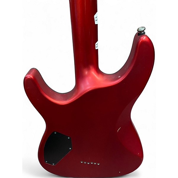 Used Schecter Guitar Research Diamond Series Lady Luck Chrome Red Solid Body Electric Guitar