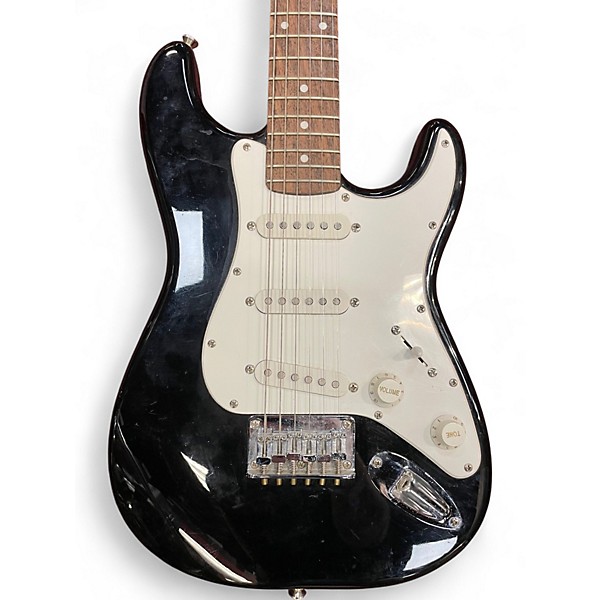 Used Squier Mini Affinity Stratocaster Black and White Electric Guitar