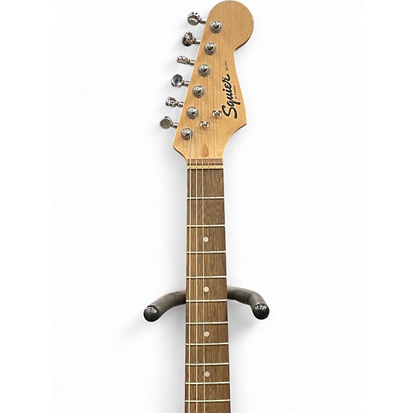 Used Squier Mini Affinity Stratocaster Black and White Electric Guitar