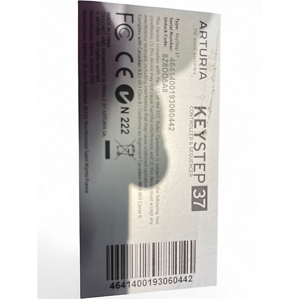 Used Arturia Keystep 37 MIDI Controller