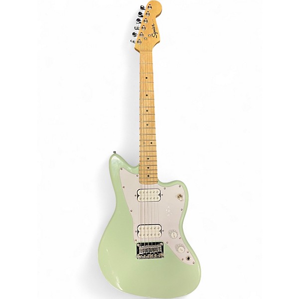 Used Squier Mini Jazzmaster HH Surf Green Solid Body Electric Guitar