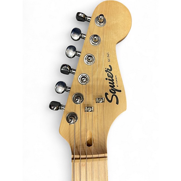 Used Squier Mini Jazzmaster HH Surf Green Solid Body Electric Guitar