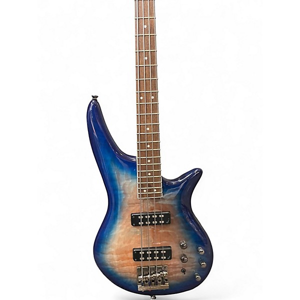 Used Jackson JS3Q Spectra Bass Amber Blue Burst Electric Bass Guitar