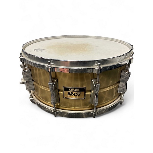 Used 2024 Yamaha 14X6.5 Absolute Snare Brass Gold Drum
