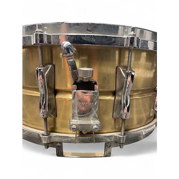 Used 2024 Yamaha 14X6.5 Absolute Snare Brass Gold Drum