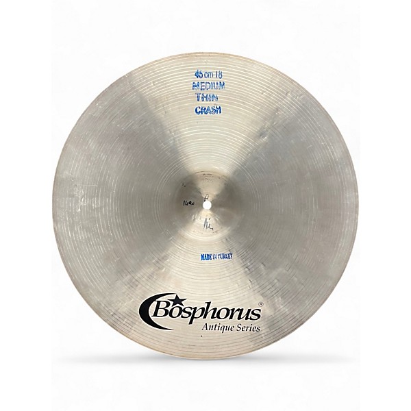 Used Bosphorus Cymbals 18in Antique Series Cymbal
