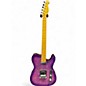 Used Leo Jaymz T Style Purple Flame Solid Body Electric Guitar thumbnail
