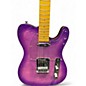 Used Leo Jaymz T Style Purple Flame Solid Body Electric Guitar