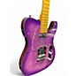 Used Leo Jaymz T Style Purple Flame Solid Body Electric Guitar