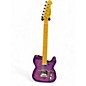 Used Leo Jaymz T Style Purple Flame Solid Body Electric Guitar