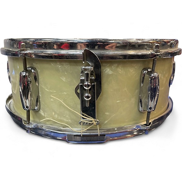 Vintage 1960s Slingerland 14in DELUXE  STUDENT SNARE Olympic Pearl Drum