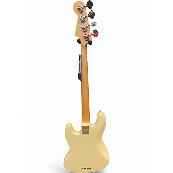 Used Fender American Standard Jazz Bass Olympic White Electric Bass Guitar