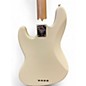 Used Fender American Standard Jazz Bass Olympic White Electric Bass Guitar