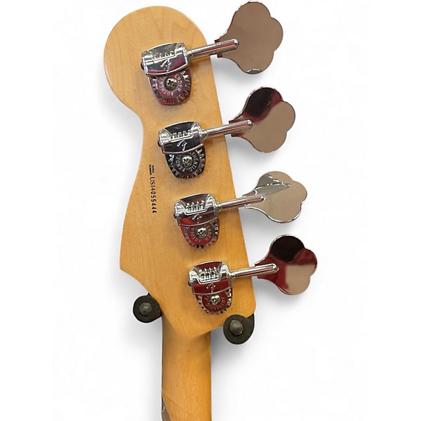 Used Fender American Standard Jazz Bass Olympic White Electric Bass Guitar