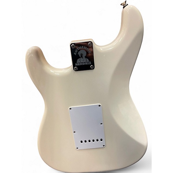 Used Fender Jimi Hendrix Stratocaster Olympic White Solid Body Electric Guitar