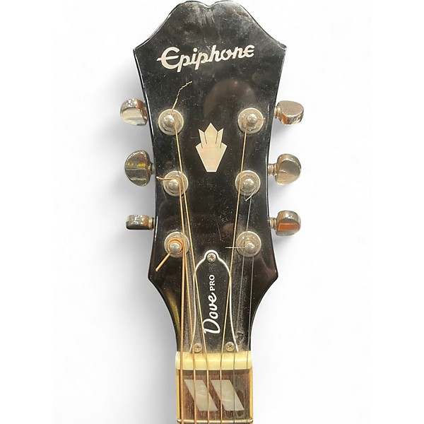 Used Epiphone Dove Pro VINTAGE CHERRY BURST Acoustic Electric Guitar