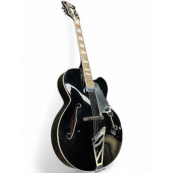 Used 2020s D'Angelico EXL-1 Black Hollow Body Electric Guitar