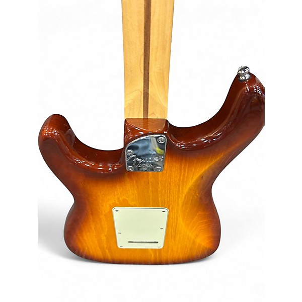 Used Fender USA DLX STRAT W/ SILVER WOUND SEYMOUR DUNCAN PU'S Sienna Sunburst Solid Body Electric Guitar