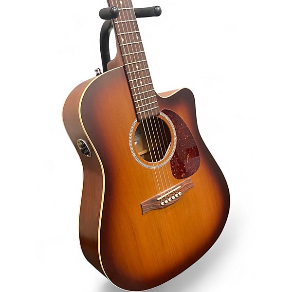 Used Seagull Entourage Rustic Cutaway Tobacco Burst Acoustic Electric Guitar