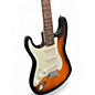 Used Squier Affinity Stratocaster Left Handed 3 Tone Sunburst Electric Guitar