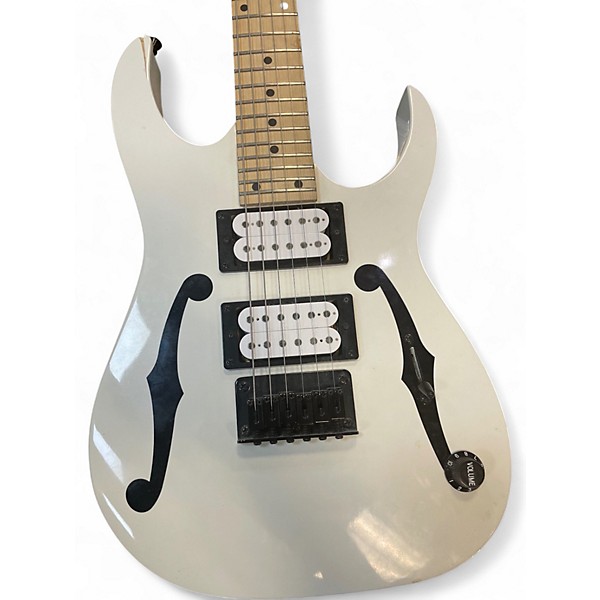 Used Ibanez PGMM31 PAUL GILBERT WHITE Solid Body Electric Guitar