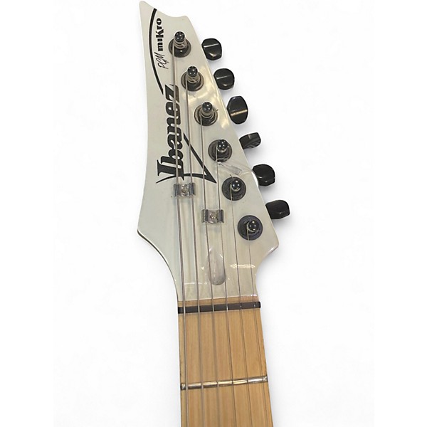 Used Ibanez PGMM31 PAUL GILBERT WHITE Solid Body Electric Guitar