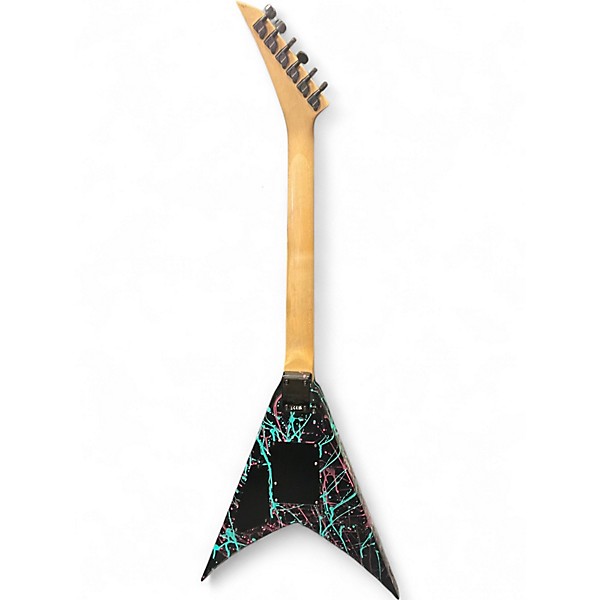 Used Jackson JS32 King V Black Splatter Solid Body Electric Guitar