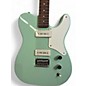 Used Squier Paranormal Baritone Cabronita Telecaster Surf Green Solid Body Electric Guitar