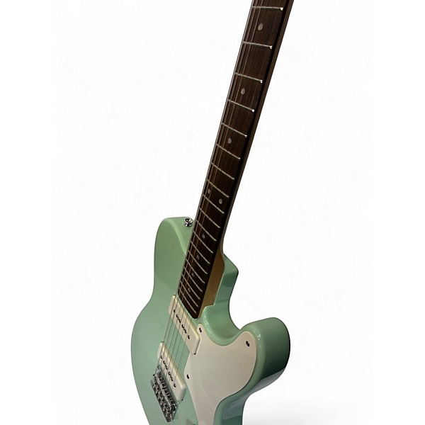 Used Squier Paranormal Baritone Cabronita Telecaster Surf Green Solid Body Electric Guitar