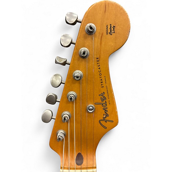 Used Fender Road Worn Player Stratocaster Tobacco Burst Solid Body Electric Guitar