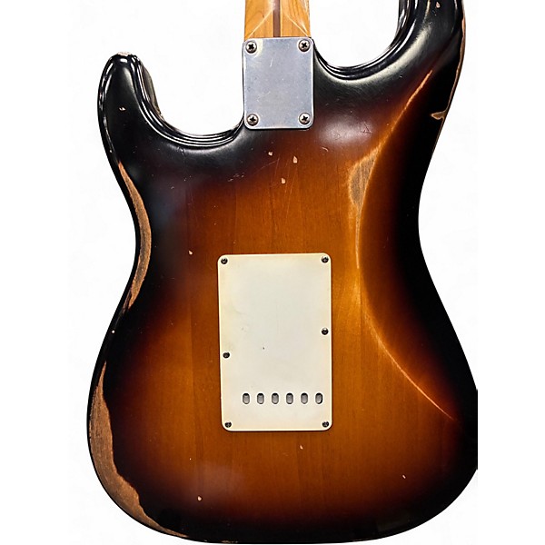 Used Fender Road Worn Player Stratocaster Tobacco Burst Solid Body Electric Guitar