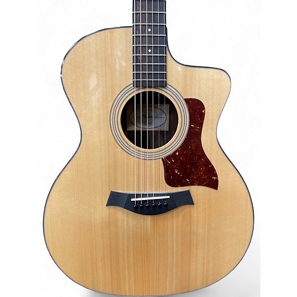 Used Taylor 214CE PLUS Natural Acoustic Electric Guitar