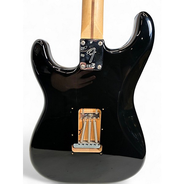 Used Fender Standard Stratocaster Black Solid Body Electric Guitar