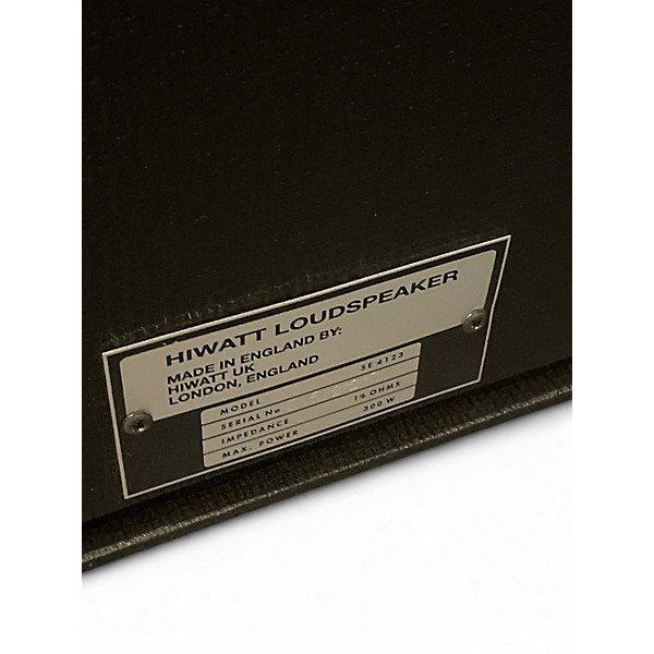 Used Hiwatt SE4123 4x12 Guitar Cabinet