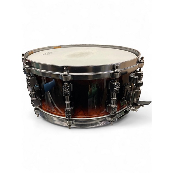 Used TAMA 6X14 Masai Warlord Snare 2 Tone Sunburst Drum
