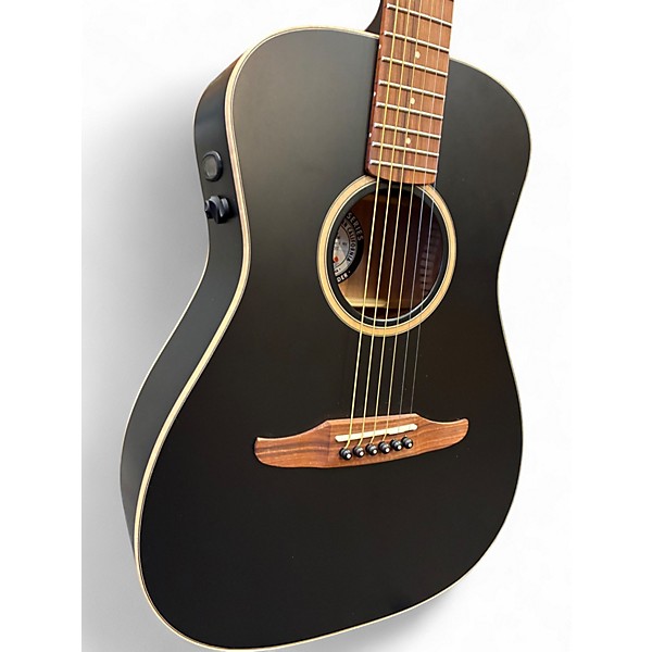 Used Fender CALIFORNIA MALIBU Black Acoustic Electric Guitar