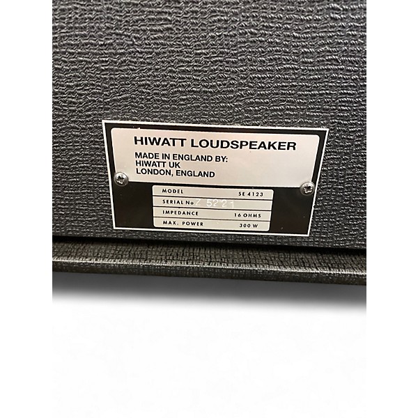 Used Hiwatt SE4123 4x12 Guitar Cabinet
