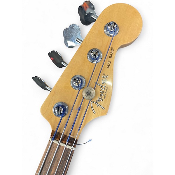 Used Fender American Standard Jazz Bass Fretless 3 Color Sunburst Electric Bass Guitar