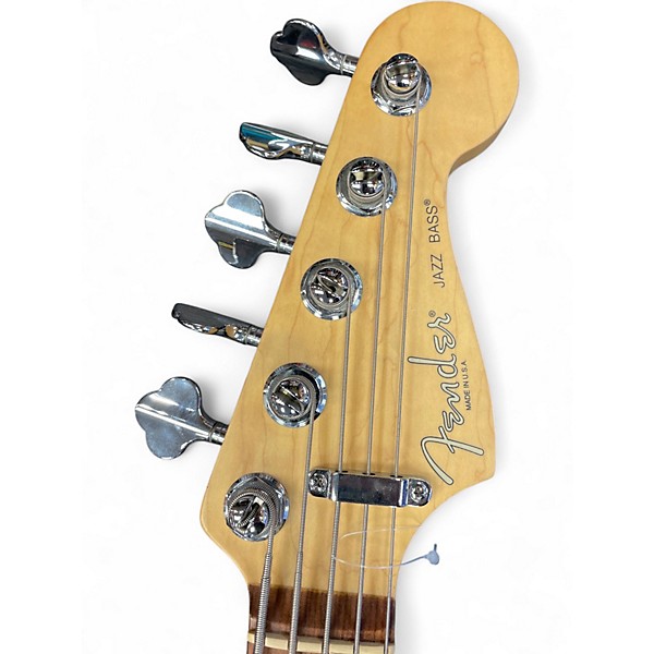 Used Fender American Standard Jazz Bass V 3 Color Sunburst Electric Bass Guitar